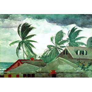 Oil Painting Hurricane, Bahamas Winslow Homer Hand Painted Art 