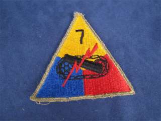 Nice Vintage US Army 7th Tank Battalion Armored Patch  