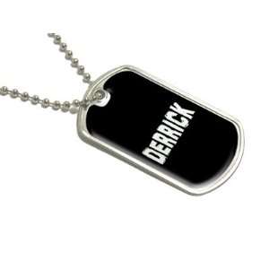 Derrick   Name Military Dog Tag Luggage Keychain 