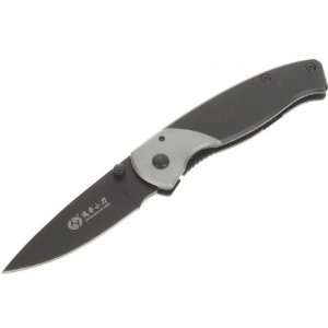  Cool Stainless Steel + Aluminum Folding Knife with Clip 