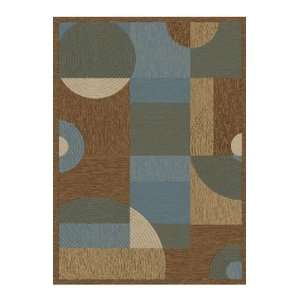  Infinity Home Source Abstract 7 10 x 9 10 blue Area Rug 