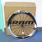 New 2011 Sram S60 Clincher Carbon Front Wheel Black w/ Gray Decal Road 