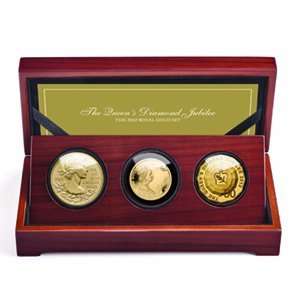  2012 3 Coin Royal Gold Set   Queens Diamond Jubilee (W 