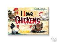 Chicken MAGNET Rooster Country Chick Hen 4H 4 H Country  
