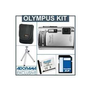 Olympus Stylus Tough TG 610 Digital Camera Kit   Silver   with 8GB SD 