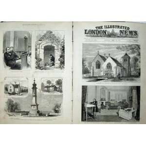   1881 Hughenden Church Lord Beaconsfield Grave Disraeli