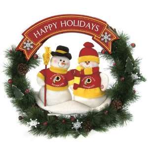  Washington Redskins Team Snowman Wreath