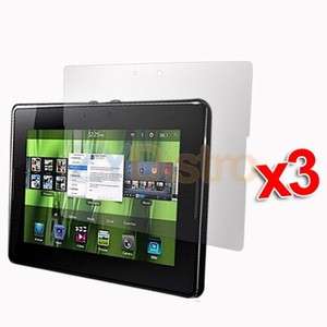 3X Clear LCD Screen Protector for Blackberry Playbook  