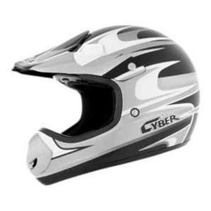  Cyber Helmets UX 10 RUSH BLK_SIL_WHITE XL MOTORCYCLE 