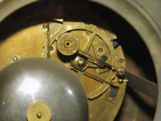 Lenoir Ravrio French Empire Bronze Mantel Clock  