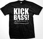 kick bass mens t shirt fish fishing pole outdoors boat lake nature 