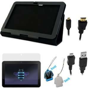 in Stand + Clear LCD Screen Protector + Gold Plated HDMI to Micro HDMI 