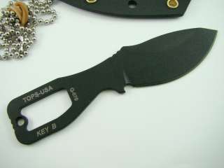 Tops Key Neck Knife TPKEYB Neck Serial # 026  
