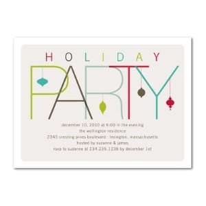  Holiday Party Invitations   Contemporary Ornaments By 
