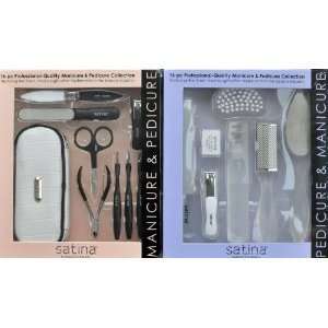  Satina Pedicure and Manicure Set 16 PC Beauty