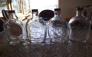 Special Bicentennial Flask Log Cabin Syrup bottles  