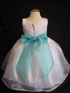boutique infant organza bow flower girl dress