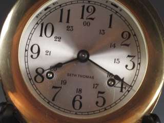 Seth Thomas Helmsman W Ships Bell Clock E537 001  