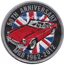 MGB 50th ANNIVERSARY CELEBRATION   EMBROIDERED CLOTH PATCH   TRIPLE C 