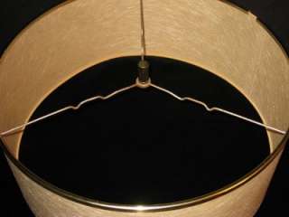 Vintage Mid Century Fiberglass Parchment Floor Lamp Drum Shade Part 