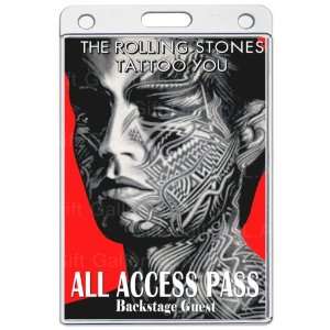  Rolling Stones All Access Laminated Pass 