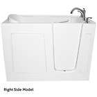   54 x 30 EZWT 3054 SOAKER ACRYLIC ADA COMPLIANT WALK IN DOOR BATH TUB