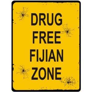  New  Drug Free / Fijian Zone  Fiji Parking Country 