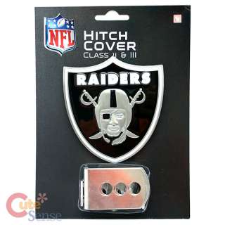 NFL Oakland Raiders Trailer/Truck Hitch Cover  Metal  