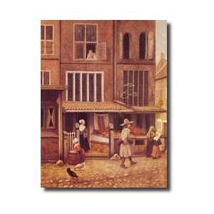  Corner Of A Town With A Bakery Giclee Print