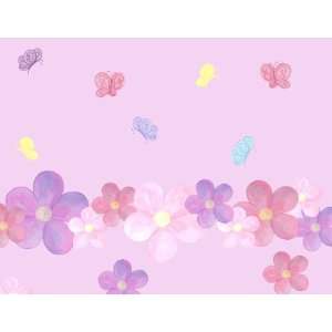  Pastel Flower & Butterfly Wall Stickers (35) Girls Room 