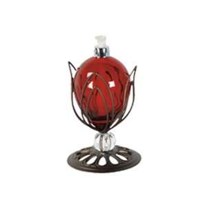    SUNergy 50401159 Red Lotus Glass Table Top Torch