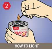 Using another can, take the edge of the can to the outside edge of the 