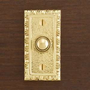 Egg & Dart Doorbell   Polished & Lacquered Brass