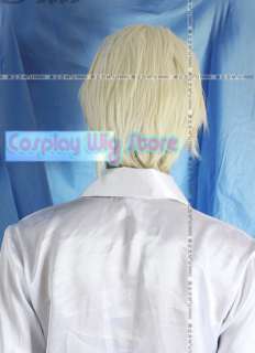Axis Powers Hetalia Germany Anime Cosplay Golden Blonde Hair Wig 