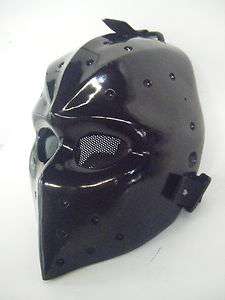 Black Army of two Airsoft BB Paintball Mask Fiberglass Protect Front 