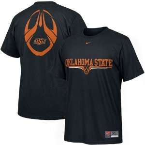  Nike Oklahoma State Cowboys Black Team Issue T shirt 