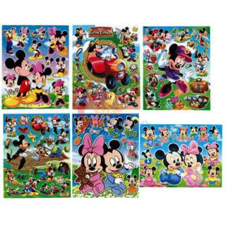 Disney Mickey Mouse & Friends Stickers Cling Set of 6   Removable Wall 