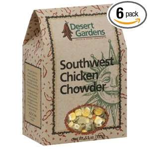 Desert Gardens Soup Southwest Chicken Chowder, 5.5 Ounce (Pack of 6 