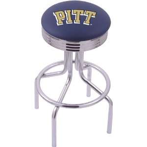  University of Pittsburgh Steel Stool with 2.5 Ribbed 