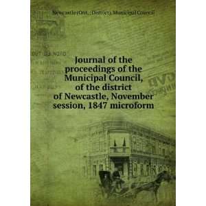 Journal of the proceedings of the Municipal Council, of the district 