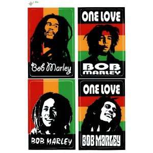  Bob Marley One Love Reggae Decal Sticker Sheet X21 
