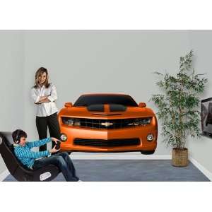   Camaro Front LIFE SIZE Wall Skin measuring 76x45 inches. Automotive