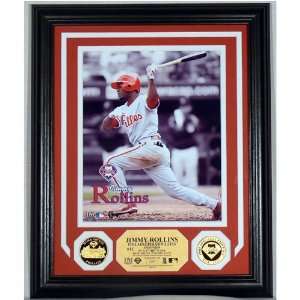 Jimmy Rollins 24KT Gold Coin Photo Mint 