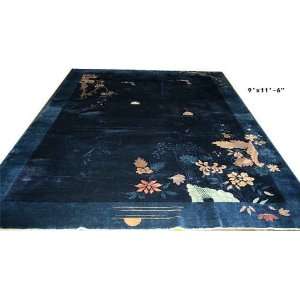  A Must See Antique Chinese Art Deco Peking Rug