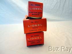 Lionel 6544 6844 6823 Space & Military EMPTY BOXES  