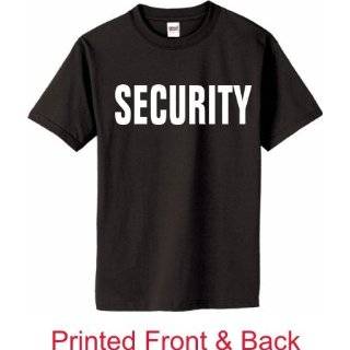  Security Officer Black & White T shirt Shirt Size XL 