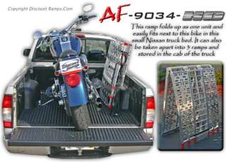 NEW ARCHED ALUMINUM FOLDING MOTORCYCLE RAMP ATV RAMPS  