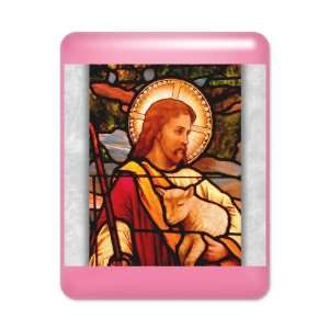  iPad Case Hot Pink Jesus Christ with Lamb 