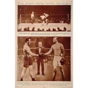 1923 Boxing Ring Jeffries Sharkey Fitzsimmons Corbett   Original 