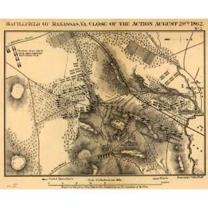  1866 civil war map 2nd Battle of Bull Run
